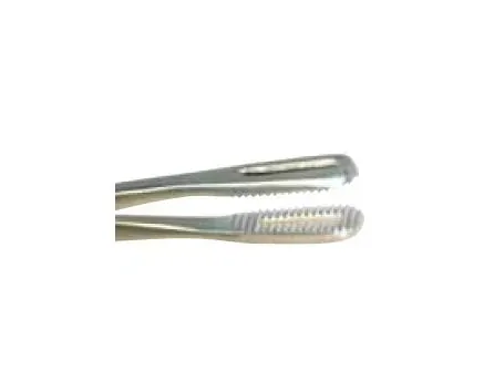 Medgyn Products - 031144 - Obstetrical Forceps Medgyn Stubblefield 15 Inch Surgical Grade Stainless Steel Nonsterile Nonlocking Finger Ring Handle Slightly Curved 14 Mm Serrated Fenestrated Oval Jaws