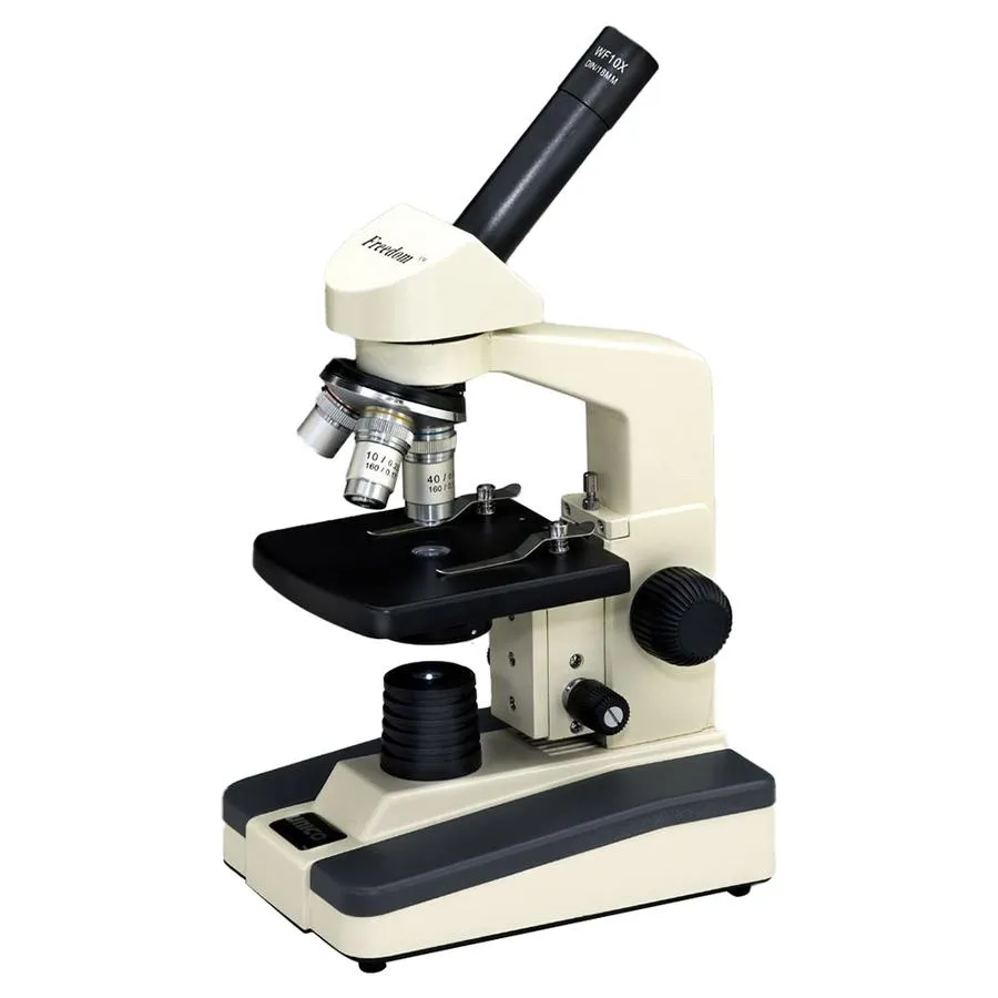Unico - G382PL-LED - Microscope, Dual Head, 10X Widefield Eyepiece, 4X, 10X, 40X, 100X, Plan, NA 1.25 Condenser, Iris Diaphragm, Mechanical Stage, LED Illumination, 3 Watt LED Bulb, Coaxial Focusing (DROP SHIP ONLY)