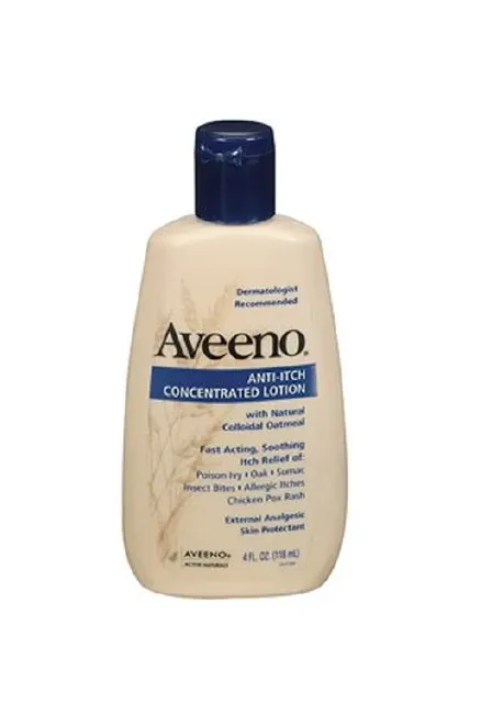 J&J - Aveeno Anti-Itch - 08137003690 - Itch Relief Aveeno Anti-Itch 3% Strength Lotion 4 oz. Bottle