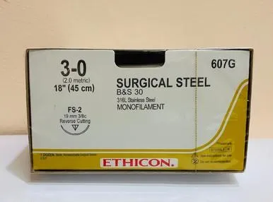 Ethicon - 607G - Suture, Reverse Cutting, Monofilament B&S30, Needle FS-2, 3/8 Circle, Firm TFE Polymer Pledgets