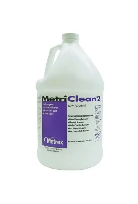 Metrex Research - 10-8100 - MetriClean 2 Instrument Detergent MetriClean 2 Liquid Concentrate 1 gal. Jug Unscented