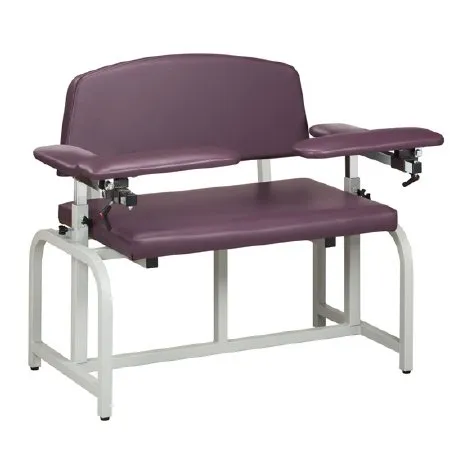 Clinton Industries - Lab X Series Bariatric - 66000B-3CM - Blood Drawing Chair Lab X Series Bariatric Padded Flip Up Arm Country Mist