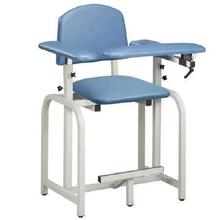 Clinton Industries - Lab X Series - 66011-3RB - Blood Drawing Chair Lab X Series Padded Flip Up Arm Royal Blue