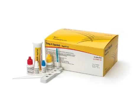 Cardinal - Cardinal Health - B1077-30 - Respiratory Test Kit Cardinal Health Strep A Test 50 Tests CLIA Waived
