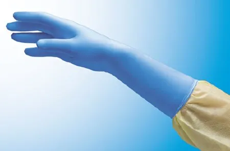 Innovative Healthcare - Nitriderm Ec - 114300 - Exam Glove Nitriderm Ec Large Sterile Pair Nitrile Extended Cuff Length Smooth Blue Chemo Tested