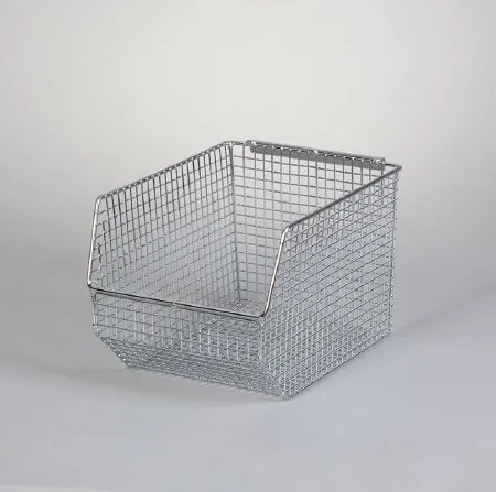 Health Care Logistics - Stack & Hang - 18927 - Storage Bin Stack & Hang Chrome Wire Mesh 6-3/4 X 7 X 10 Inch