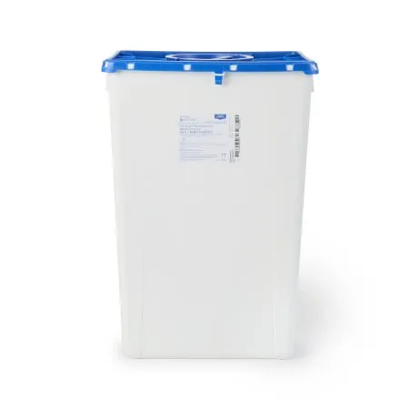 McKesson - 2257 - Prevent Pharmaceutical Waste Container Prevent White Base 24 3/5 H X 17 3/10 W X 13 L Inch Vertical Entry 18 Gallon