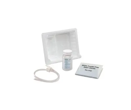 Cardinal Health - Argyle - 10122 - Suction Catheter Tray 12 fr with Safe-T-Vac Valve, Two Latex-free Gloves and a 100mL Bottle of Sterile Water.