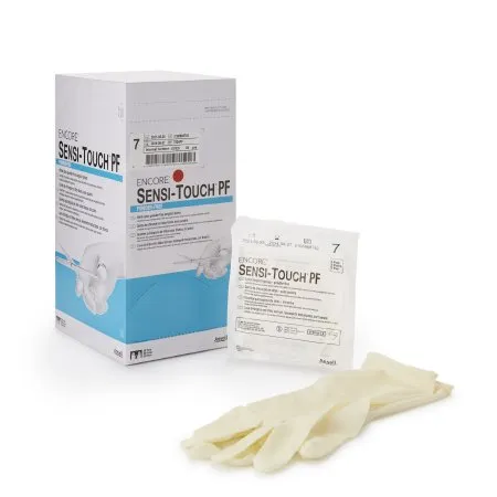 Ansell Healthcare - 7824PF - Ansell ENCORE Sensi Touch PF Surgical Glove ENCORE Sensi Touch PF Size 7 Sterile Latex Standard Cuff Length Micro Textured Natural Chemo Tested