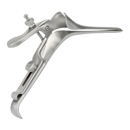 Medgyn Products - 030973 - Vaginal Speculum Medgyn Pederson Nonsterile Surgical Grade Stainless Steel Large Right Side Open Angled Up 45° Reusable Without Light Source Capability