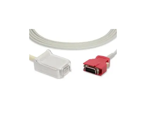 Cables and Sensors - From: 10223 To: 10225 - SpO2 Adapter Cable, 110cm, Masimo Compatible w/ OEM: 2055 (Red LNC 04) (DROP SHIP ONLY) (Freight Terms are Prepaid & Added to Invoice Contact Vendor for Specifics)