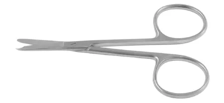 Medline - König - MDS0880209 - Suture Scissors König Spencer 3-1/2 Inch Length Or Grade German Stainless Steel Nonsterile Finger Ring Handle Straight Blunt Tip / Blunt Tip