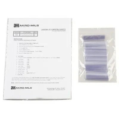 Akro-Mils - 29300 - Storage Bin Card Holder 3 X 13/16 Inch, Clear, Plastic