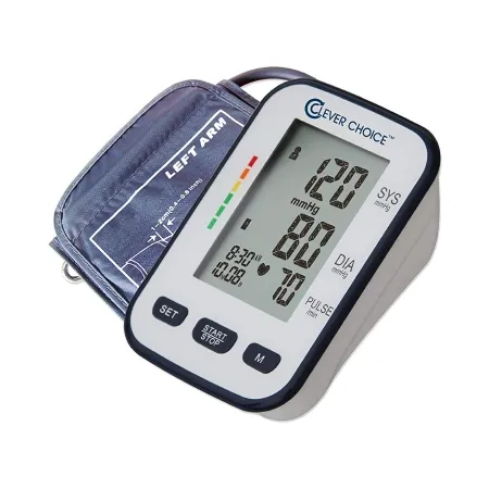 Simple Diagnostics - Clever Choice - SDI-1786A - Home Automatic Digital Blood Pressure Monitor Clever Choice Large Cuff Nylon Cuff 23 to 40 cm Desk Model