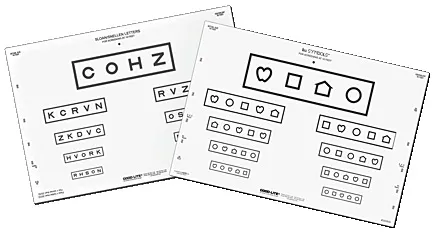 Good-Lite - LEA SYMBOLS - 255200 - Preschool Eye Test Chart Lea Symbols 10 Foot Distance Acuity Test