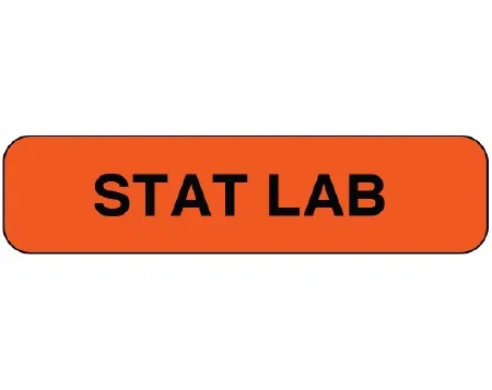Shamrock Scientific - UPCR-1182 - Pre-printed Label Shamrock Advisory Label Red Vac Stat Lab Black Alert Label 5/16 X 1-1/4 Inch