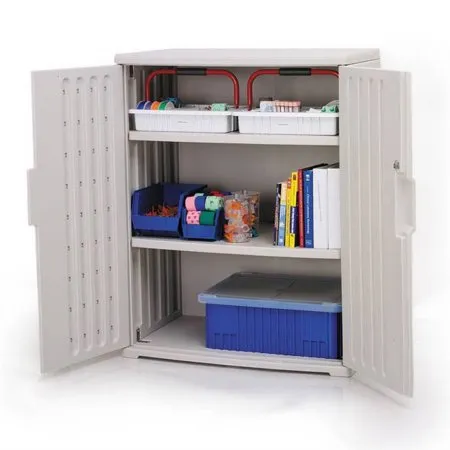 Market Lab - 5308 - Storage Cabinet High Density Polyethylene 4 Shelves