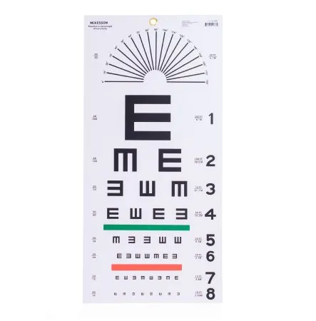 McKesson - 63-3051 - Eye Chart 20 Foot Distance Acuity Test