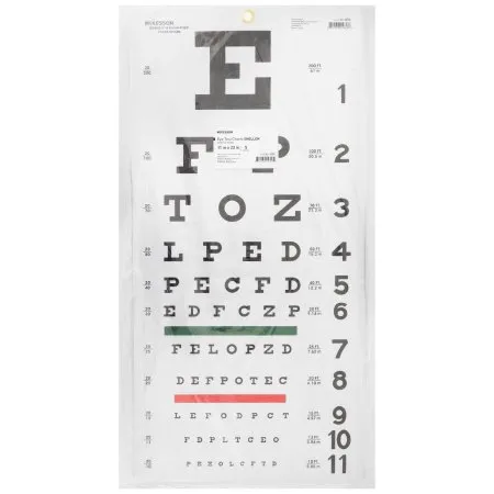 McKesson - 63-3050 - Eye Chart 20 Foot Distance Acuity Test