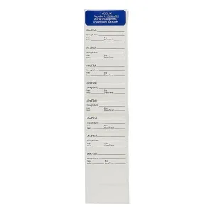 Medline - LBLBLANK - Pre-printed / Write On Label Advisory Label White Name Date Patient Information