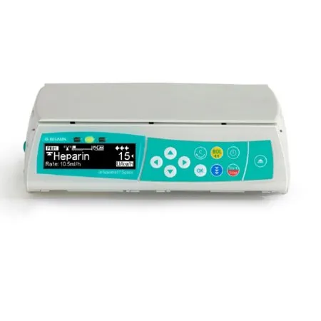 B. Braun - Infusomat Space - 639-004 - Large Volume Infusion Pump Infusomat Space NiMH Rechargeable Battery Linear Peristaltic Wireless 0.1 to 9999 mL Volume 0.1 to 1200 mL / Hr. Flow Rate