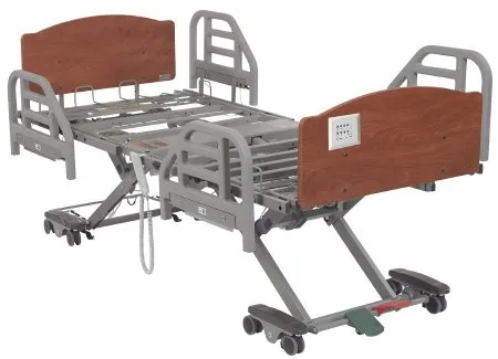 Drive Medical - Prime Care - P903 - Electric Bed Prime Care Long Term Care Slat Deck 6 Function 7 To 30 Inch Height Range