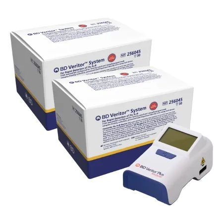 BD - 256074 - Respiratory Test Kit Bd Veritor Plus System Analyzer And Office Combo Influenza A + B 60 Tests Clia Waived