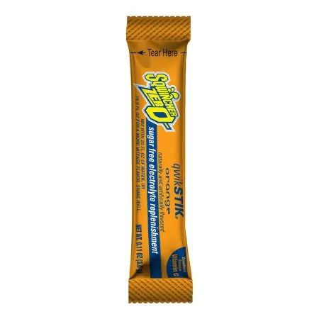 Kent Precision Foods - Sqwincher Quik Stik Zero - 159060100 -  Oral Electrolyte Solution  Orange Flavor 0.11 oz. Electrolyte