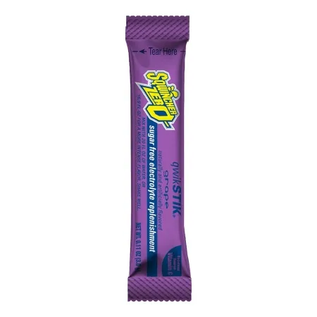 Kent Precision Foods - Sqwincher Quik Stik Zero - From: 159060100 To: 159060107 -  Oral Electrolyte Solution  Grape Flavor 0.11 oz. Electrolyte