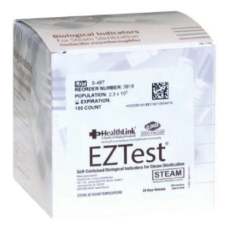 EDM 3 - EZTest - 3917 - EZTest Sterilization Biological Indicator Vial Steam