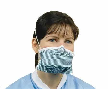 Alpha ProTech - 695 - Critical Cover PFLParticulate Respirator / Surgical Mask Critical Cover PFL Medical N95 Chamber Elastic Strap One Size Fits Most Teal Stripe NonSterile ASTM Level 3 Adult
