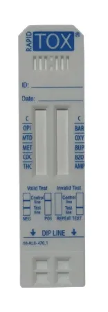 Healgen Scientific Ltd - Rapid TOX - 10-5ZT-030 - Drugs Of Abuse Test Kit Rapid Tox Amp, Bzo, Coc, Opi 300, Thc 50 Tests Clia Waived