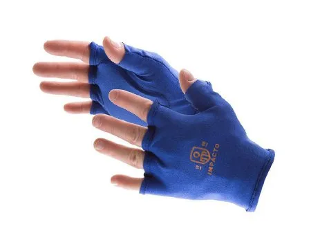 Impacto Protective Products - IMPACTO Glove Liner - 501-00L-MED - Impact Glove IMPACTO Glove Liner Fingerless Medium Blue Left Hand
