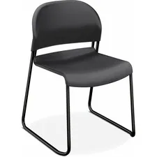 Honcompany - From: HON4031LAT To: HON4031RET  Gueststacker High Density Chairs, Lava Seat/Lava Back, Black Base, 4/Carton