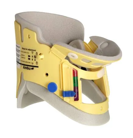 Ambu - 000281161 - Extrication Cervical Collar With Headwedge Ambu Mini Perfit Ace Preformed Pediatric One Size Fits Most One-piece / Trachea Opening Adjustable Height Adjustable Neck Circumference