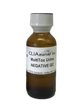 Cliawaived - MultiTox - MULTITOX-NC-25 - Drugs of Abuse Urinalysis Control MultiTox Multiple Analytes Negative Level 25 mL
