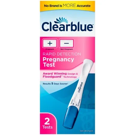 Procter & Gamble - Clearblue - 63347232258 - Reproductive Health Test Kit Clearblue hCG Pregnancy Test 2 Tests CLIA Waived