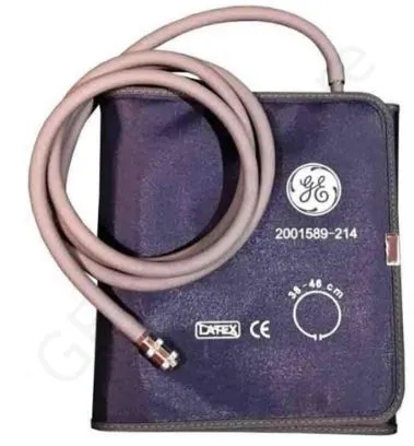 GE Healthcare - 2001589-214 - Reusable Blood Pressure Cuff Ge 36 To 46 Cm Arm Nylon Cuff Large Adult Cuff