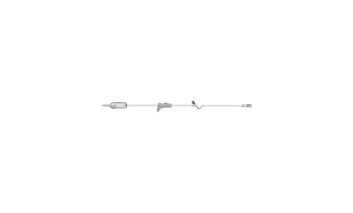 Amsino - 108301 - IV Admin Set, 10 Drops Per mL, 83" Length, 17 mL Priming Volume, Non-Vented, Roller Clamp, 1 Y Site, Rotating Male Luer Lock, PE Poly Pouch, 50/cs (75 cs/plt)