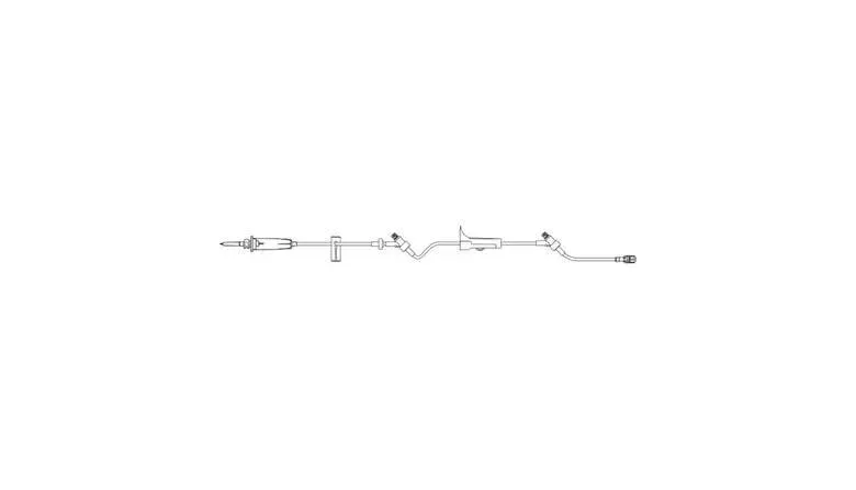 B. Braun - Caresite - 354204 - Primary IV Administration Set Caresite Gravity 2 Ports 60 Drops / mL Drip Rate Without Filter 103 Inch Tubing Solution