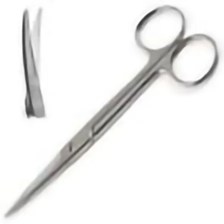 Sklar - Econo - 96-2435 - Dissecting Scissors Econo Mayo 6-3/4 Inch Length Floor Grade Stainless Steel Sterile Finger Ring Handle Curved