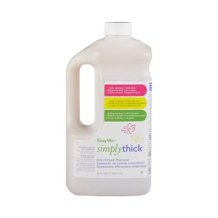 Simply Thick - SimplyThick Easy Mix - ST2LBOTTLE -  Food and Beverage Thickener  1.6 Liter Pump Bottle Unflavored Gel IDDSI Level 2 Mildly Thick