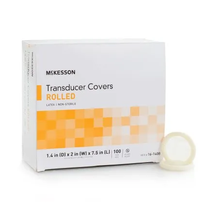 McKesson - 16-1408 - Ultrasound Transducer Cover 2 X 7 1/2 Inch Latex NonSterile For use with Ultrasound External Probe