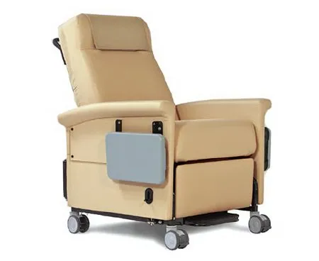 Champion - Ascent 65 Series - 650T45-7J - Medical Transport Manual Recliner Ascent 65 Series Colonial Blue Vinyl 4 Inch Casters