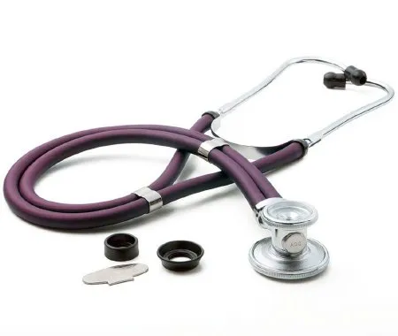 McKesson - 641VMM - Sprague Stethoscope Mckesson Purple 2-tube 22 Inch Tube Double Sided Chestpiece