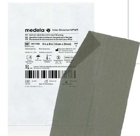 Medela - Invia SilverlonNPWT - 0877001 - Dressing, Wnd Antim Contact Invia Silver 4x5 (10/cs)