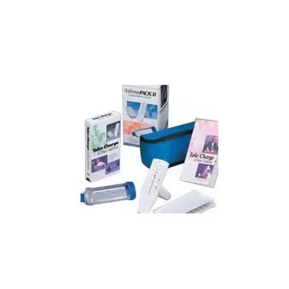 Respironics - AsthmaPack - 1099014 - Asthmapack for adults. Each AsthmaPACK combination includes a full range peak flow meter, opti chamber, instructional DVD, and educational self-help booklet.