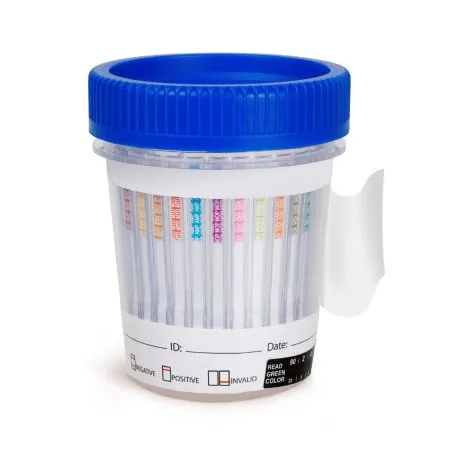 Healgen Scientific - HCDOAEW-6125 - Drugs of Abuse Test Kit 12-Drug Panel AMP  BAR  BUP  BZO  COC  mAMP/MET  MDMA  MOP  MTD  OXY  PCP  THC Urine Sample 25 Tests CLIA Waived