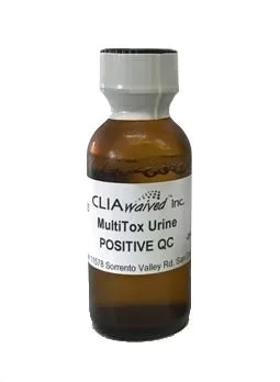 Cliawaived - MultiTox - MULTITOX-PC-25E&NC-25 - Drugs of Abuse Urinalysis Control MultiTox Multiple Analytes Positive Level / Negative Level 2 X 25 mL