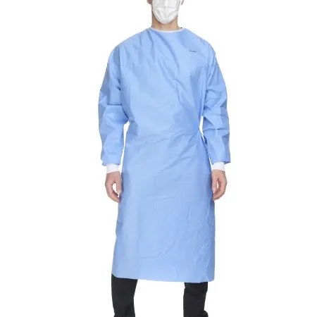 McKesson - 183-I90-8030-S1 - Non Reinforced Surgical Gown with Towel X Large Blue Sterile AAMI Level 3 Disposable